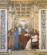 Melozzo da Forli Sixtus IV,his Nephews and his Librarian Palatina Spain oil painting artist